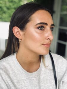 Glowing makeup with luminous, contoured cheeks in Melbourne for an event.