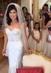 Beautiful bride in Melbourne on her wedding day.