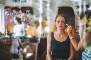 Bridal makeup application in Melbourne
