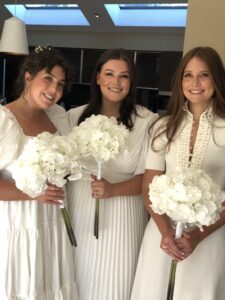 Glowing makeup on bridesmaids for a wedding in Melbourne.