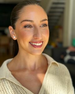 Glowing makeup for an event in Melbourne by Rebecca Brown.